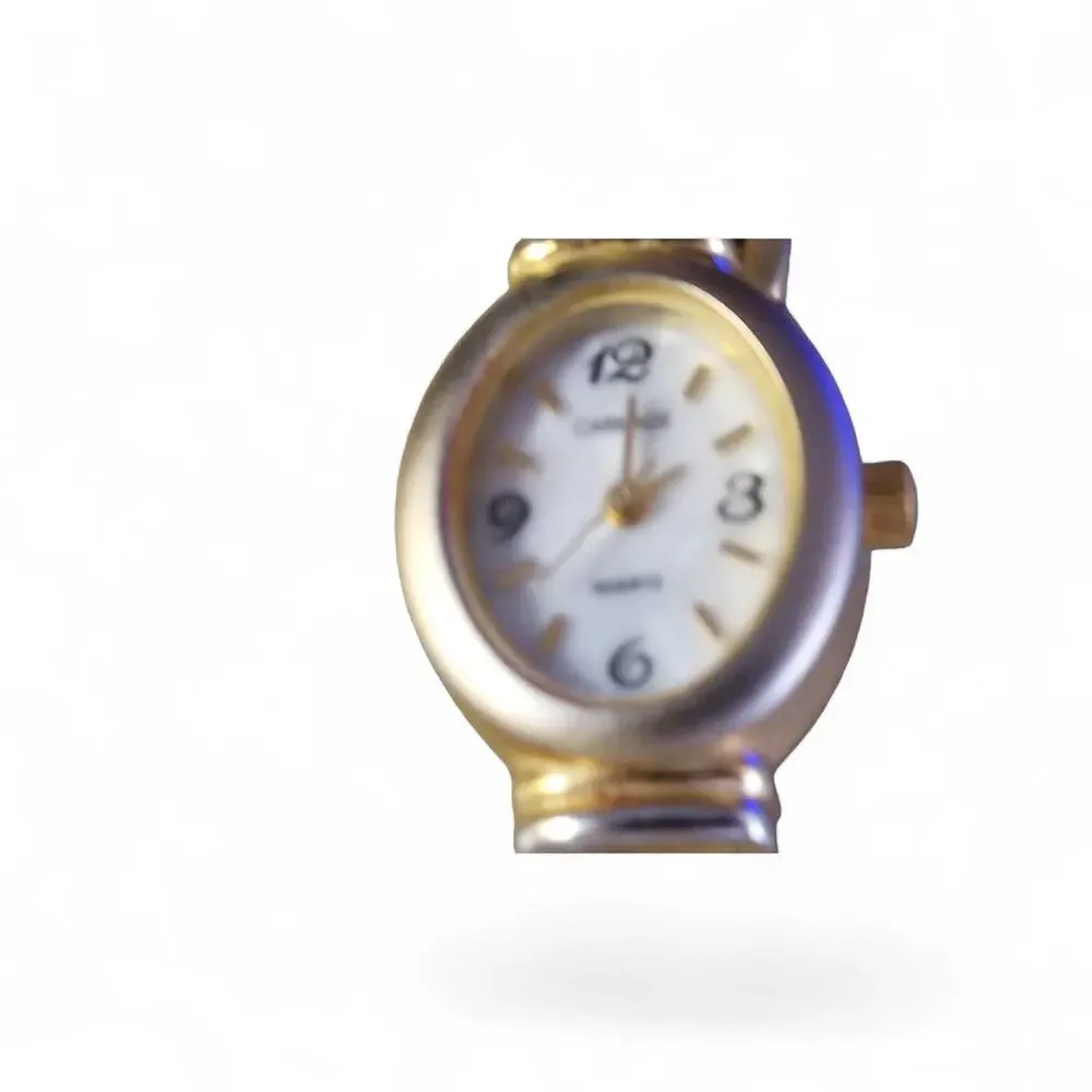 Timex Carriage Women's two-tone, MOP dial, quartz watch‎ Vintage New Battery